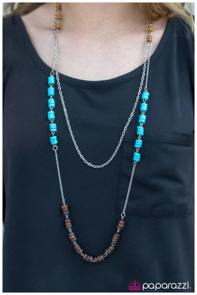 Paparazzi Necklace ~ The Tides Have Turned - Blue
