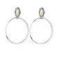 At Long LASSO - White - Paparazzi Earring Image