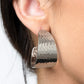 Flatten The Curve - Silver - Paparazzi Earring Image