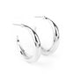 Lay It On Thick - Silver - Paparazzi Earring Image