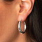 Lay It On Thick - Silver - Paparazzi Earring Image