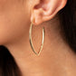 Point-Blank Beautiful - Gold - Paparazzi Earring Image