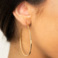 Cool Curves - Gold - Paparazzi Earring Image