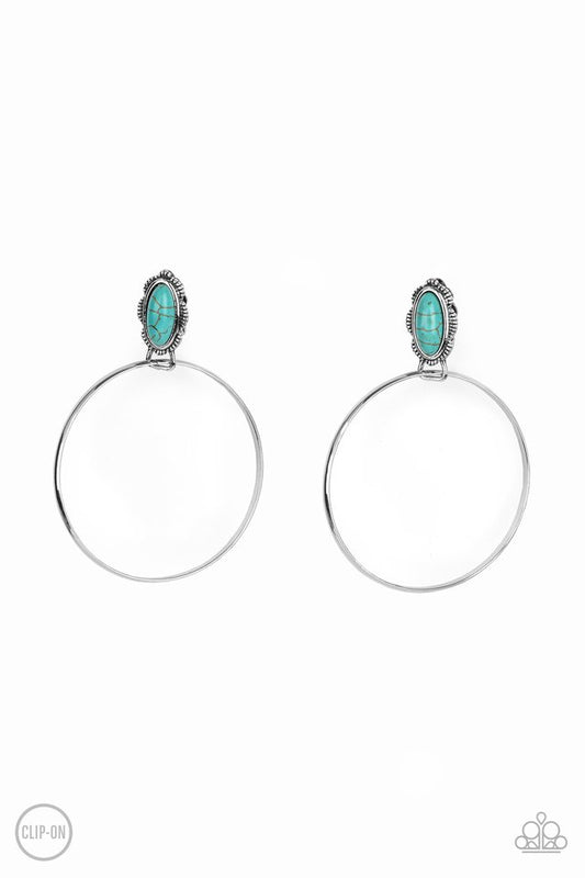 At Long LASSO - Blue - Paparazzi Earring Image