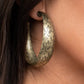 Sahara Sandstorm - Brass - Paparazzi Earring Image