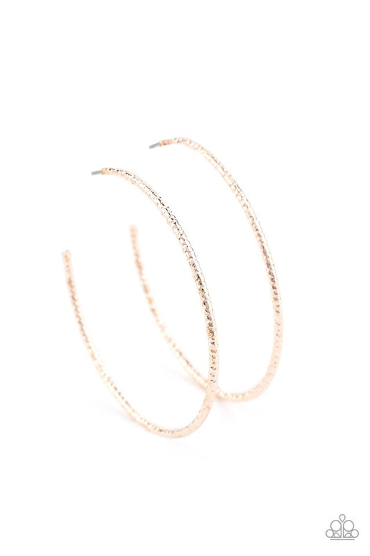 Inclined To Entwine - Rose Gold - Paparazzi Earring Image