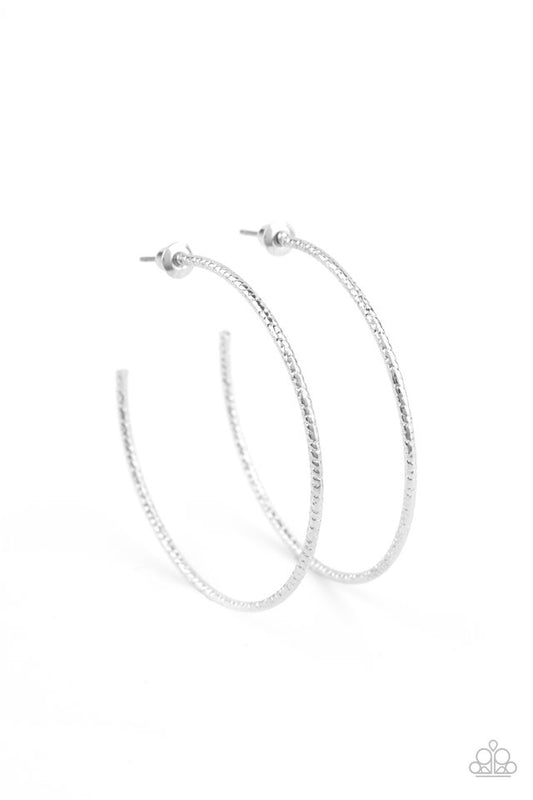 Inclined To Entwine - Silver - Paparazzi Earring Image