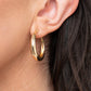 Lay It On Thick - Gold - Paparazzi Earring Image