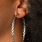 Infinite Twist - Silver - Paparazzi Earring Image