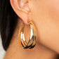 Colossal Curves - Gold - Paparazzi Earring Image