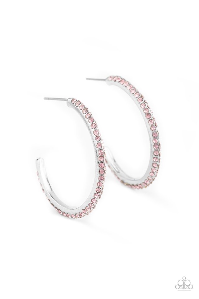 Dont Think Twice - Pink - Paparazzi Earring Image