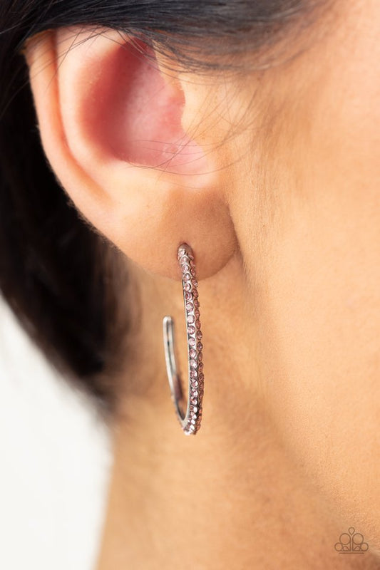 Dont Think Twice - Pink - Paparazzi Earring Image