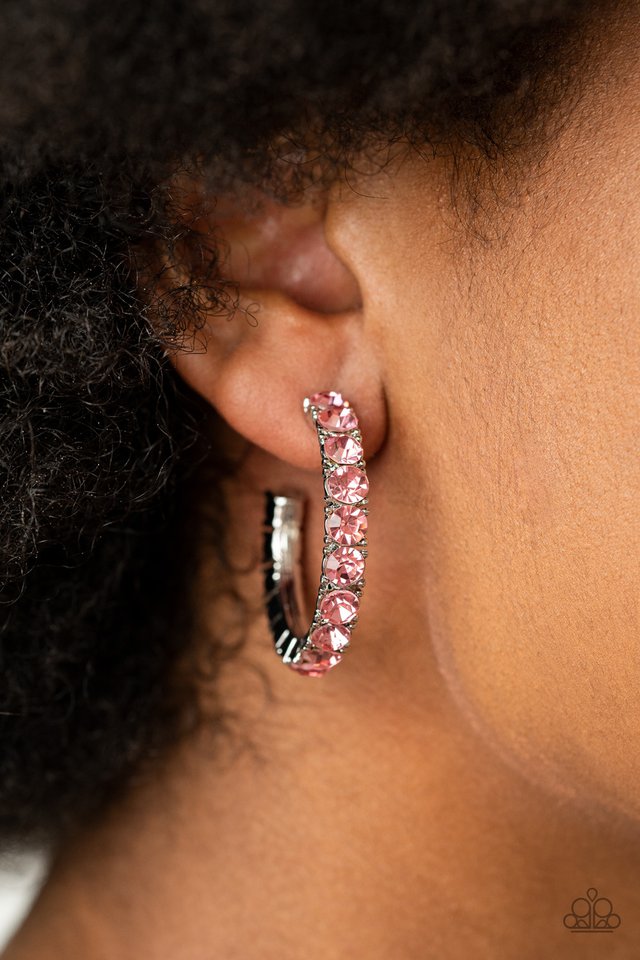 CLASSY is in Session - Pink - Paparazzi Earring Image