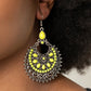 Laguna Leisure - Yellow - Paparazzi Earring Image