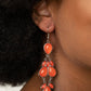 Superstar Social - Orange - Paparazzi Earring Image