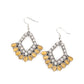 Just BEAM Happy - Yellow - Paparazzi Earring Image