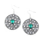 GLOW Your True Colors - Green - Paparazzi Earring Image