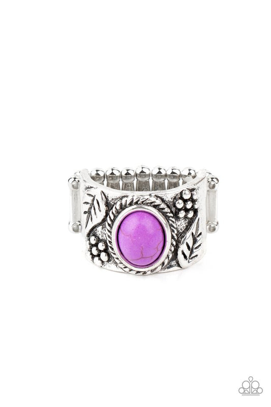 Free-Spirited Fields - Purple - Paparazzi Ring Image