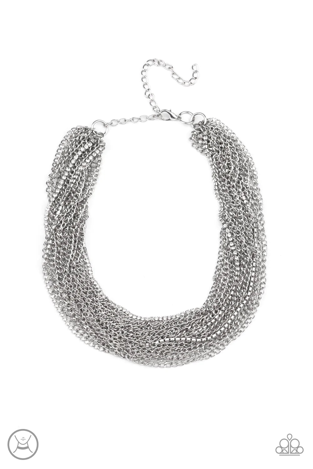Paparazzi Necklace ~ Catch You LAYER! - White