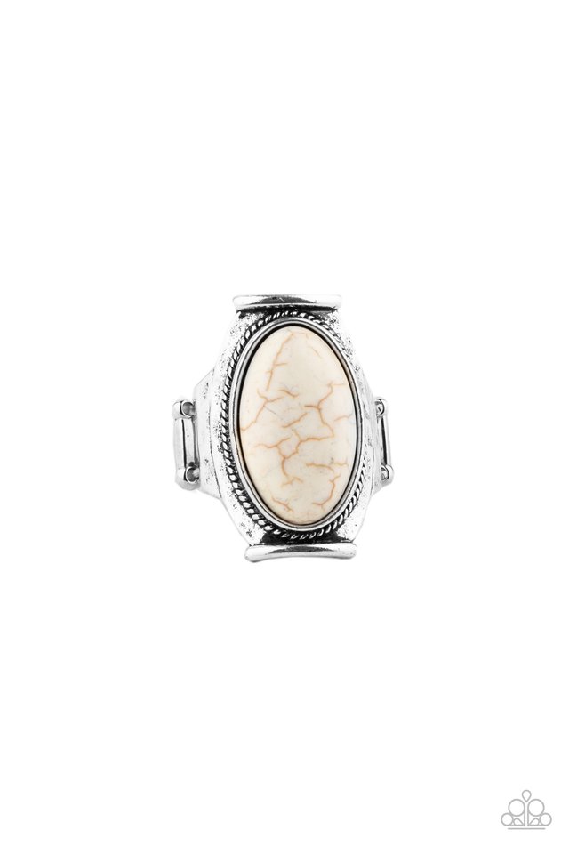 Desert Healer - White - Paparazzi Ring Image