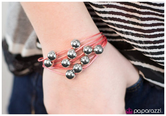 Paparazzi Bracelet ~ Strike A CORD - Pink