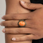 Cliff Dweller Demure - Orange - Paparazzi Ring Image