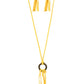 Feel at HOMESPUN - Yellow - Paparazzi Necklace Image