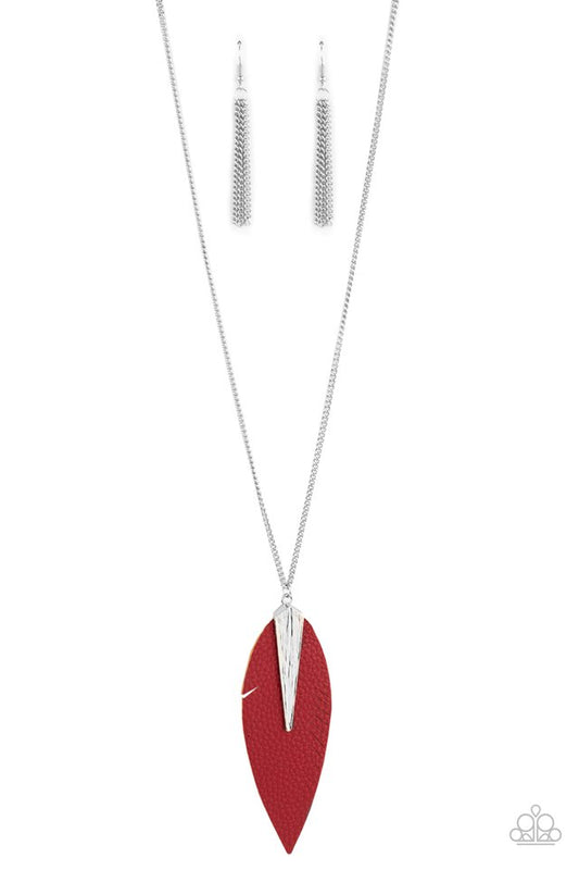 Quill Quest - Red - Paparazzi Necklace Image