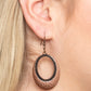 Tempest Texture - Copper - Paparazzi Earring Image