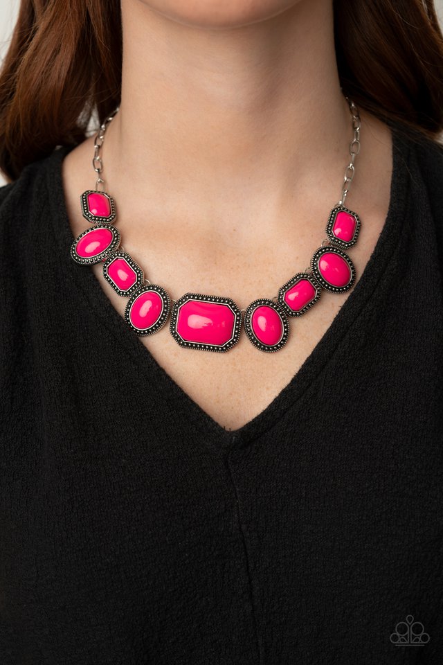 Lets Get Loud - Pink - Paparazzi Necklace Image