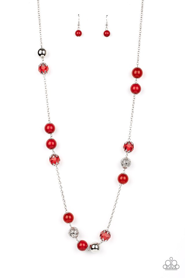 Fruity Fashion - Red - Paparazzi Necklace Image