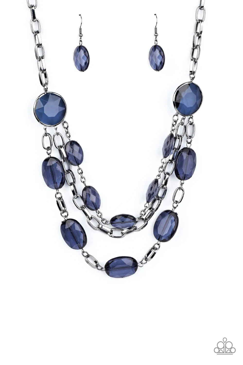 Collar Paparazzi ~ Necesito una GLOW-cation - Azul