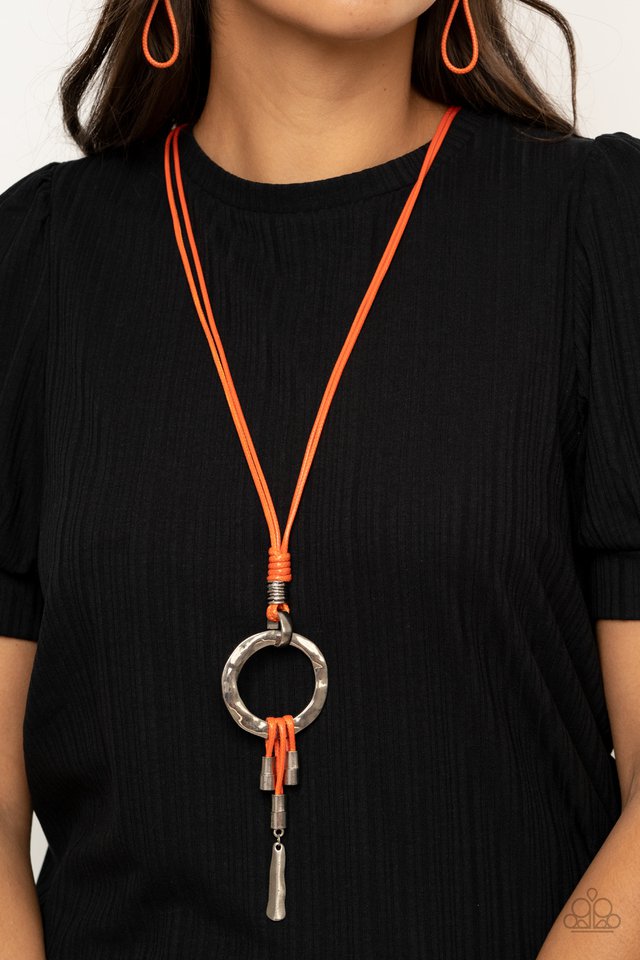 Tranquil Artisan - Orange - Paparazzi Necklace Image
