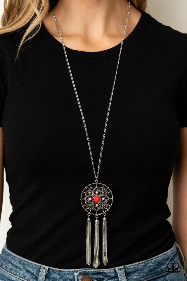 Chasing Dreams - Red - Paparazzi Necklace Image