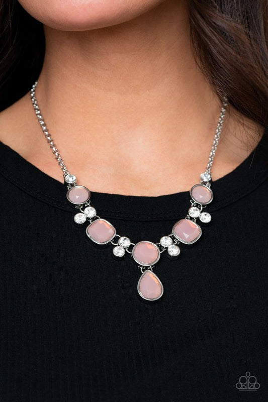 Crystal Cosmos - Pink - Paparazzi Necklace Image