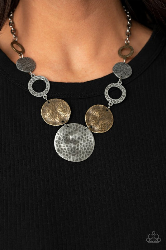 Terra Adventure - Silver - Paparazzi Necklace Image