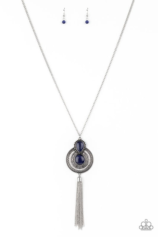 Mountain Mystic - Blue - Paparazzi Necklace Image