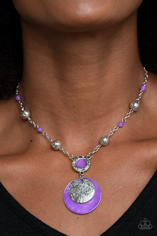 SEA The Sights - Purple - Paparazzi Necklace Image