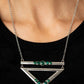 Triangulated Twinkle - Green - Paparazzi Necklace Image