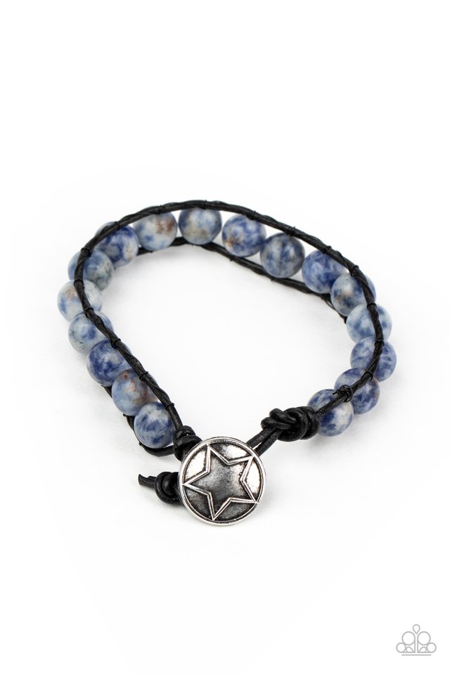 Homespun Stones - Blue - Paparazzi Bracelet Image