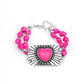 Sandstone Sweetheart - Pink - Paparazzi Bracelet Image