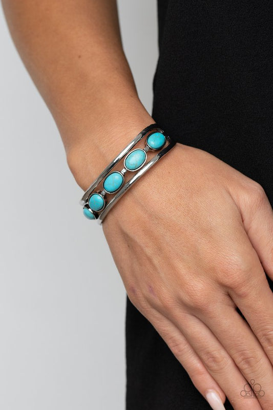 River Rock Canyons - Blue - Paparazzi Bracelet Image