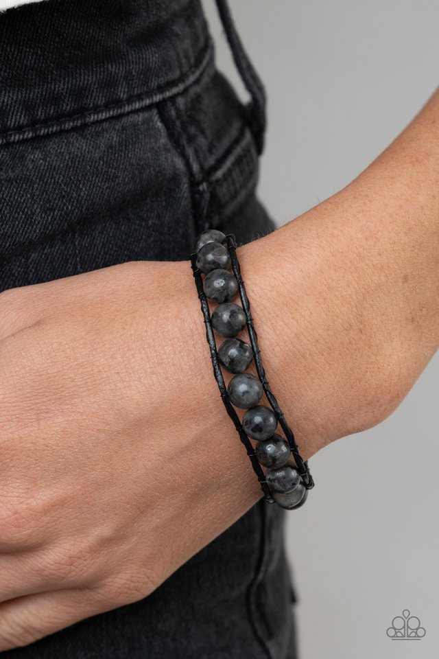 Homespun Stones  - Black - Paparazzi Bracelet Image