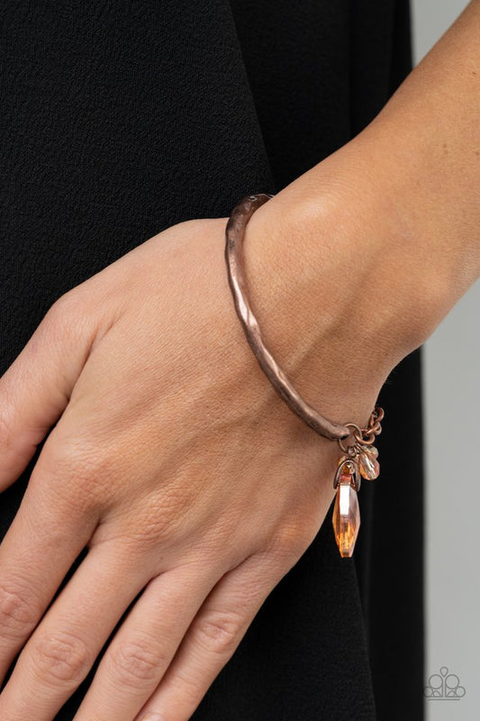 Let Yourself GLOW - Copper - Paparazzi Bracelet Image