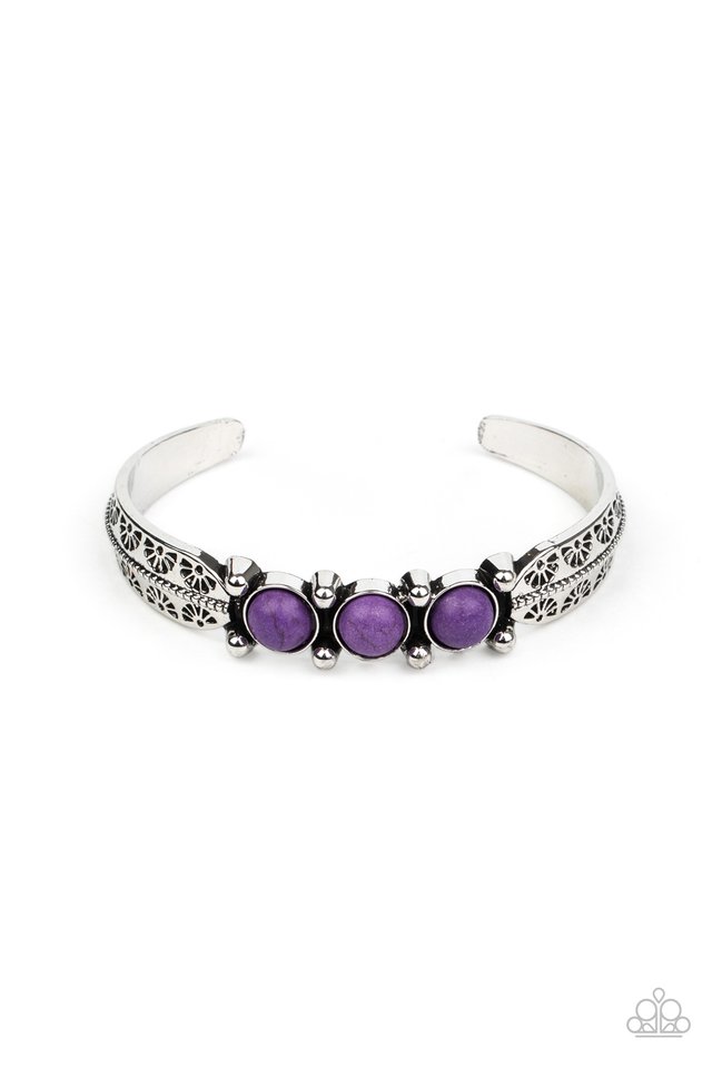 Mojave Glyphs - Purple - Paparazzi Bracelet Image