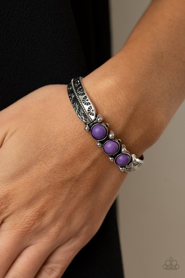 Mojave Glyphs - Purple - Paparazzi Bracelet Image