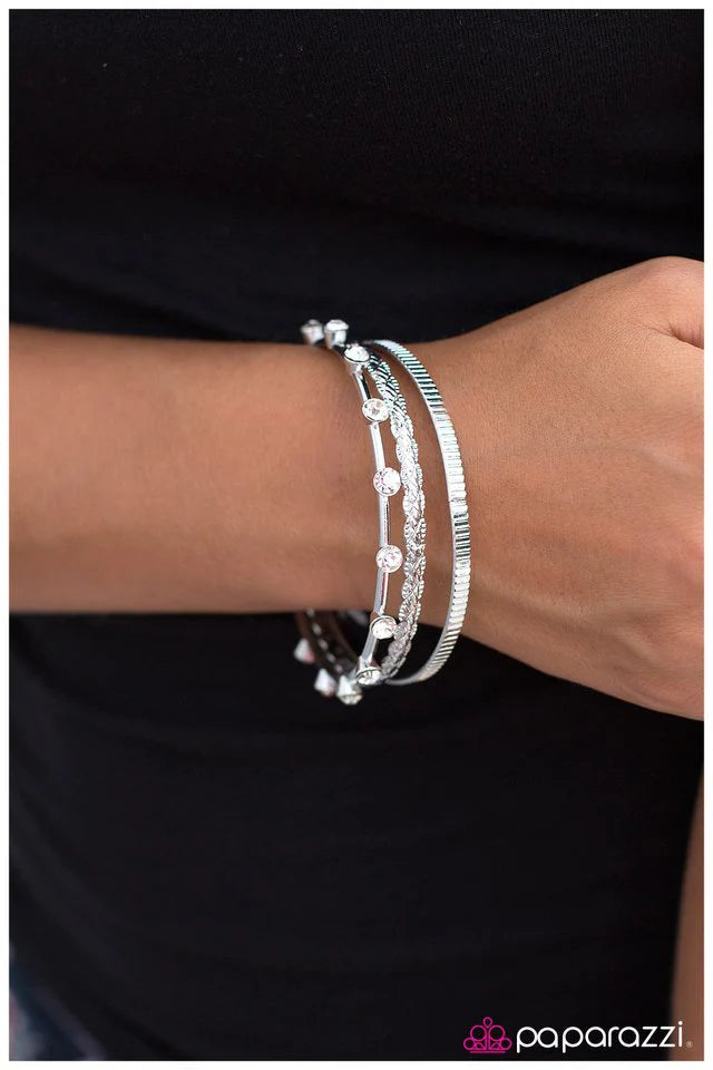 Paparazzi Bracelet ~ Wild Thing - Silver