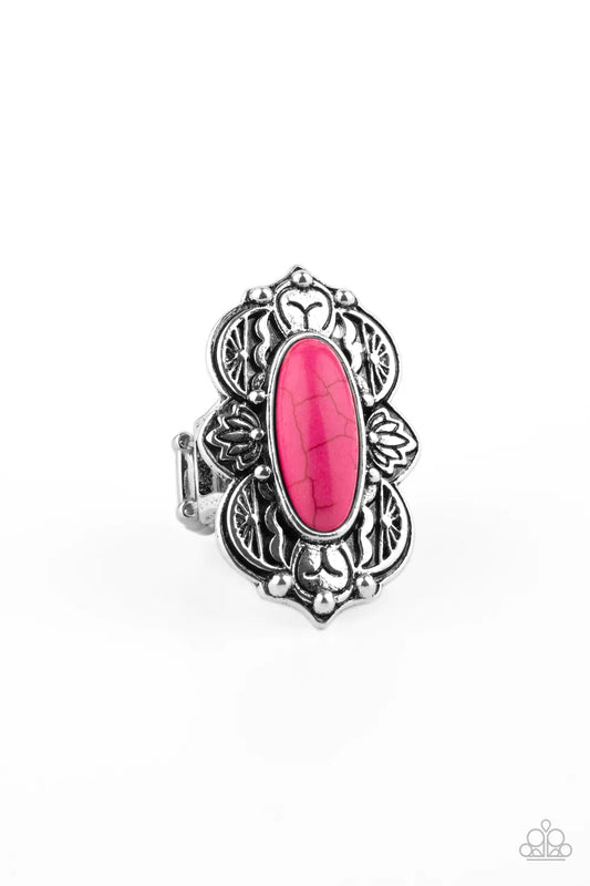 Paparazzi Ring ~ Lotus Oasis - Pink