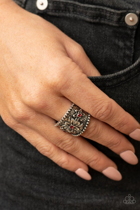 Tropical Nights - Red - Paparazzi Ring Image