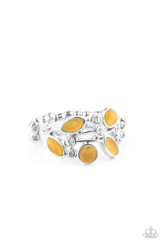 Leafy Luster - Yellow - Paparazzi Ring Image